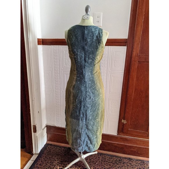Ou Empereur Ou Rien Green and blue sleevless midi dress - Picture 11 of 16